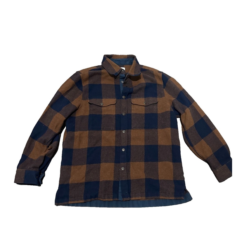 Fjallraven Heavy Flannel Shirt Extra Large Blue Brown Lumberjack Overshirt